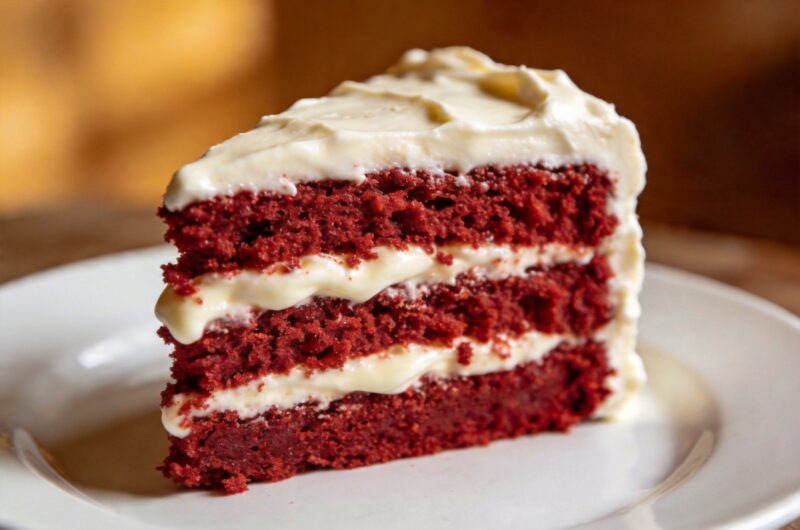Soft Homemade Red Velvet Cake
