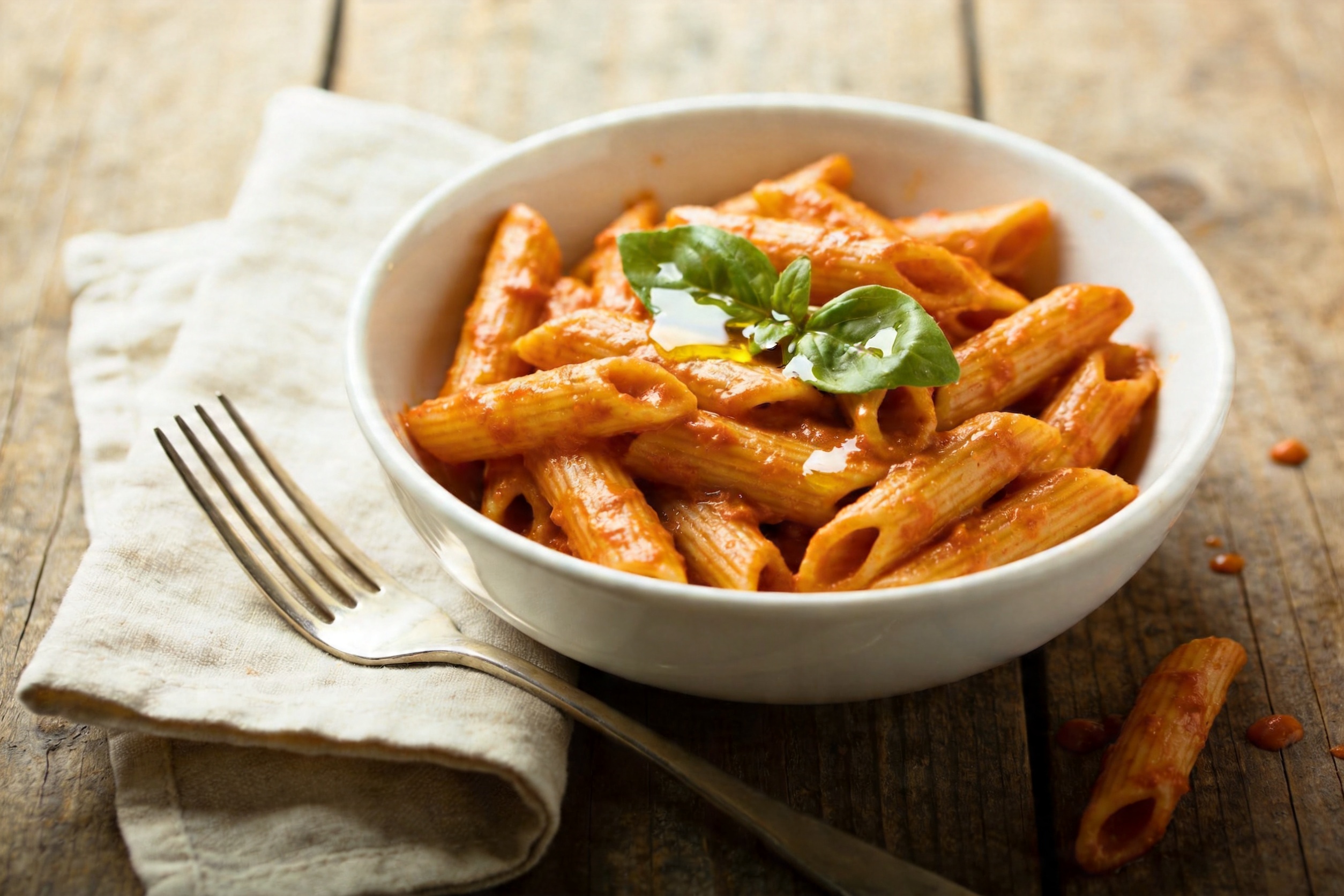 creamy-tomato-pasta-bowl-overhead