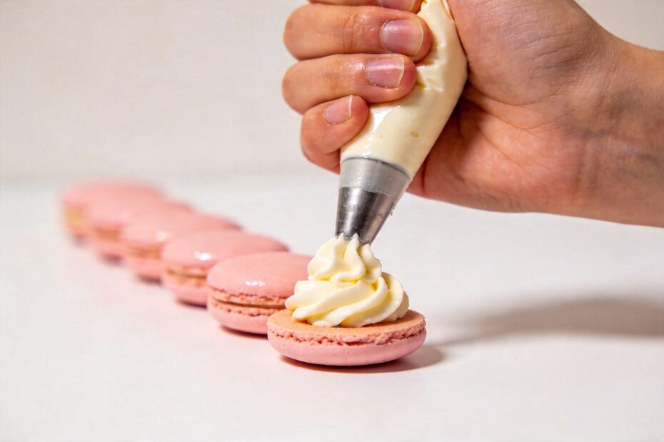 macaron-filling-piping-close-up