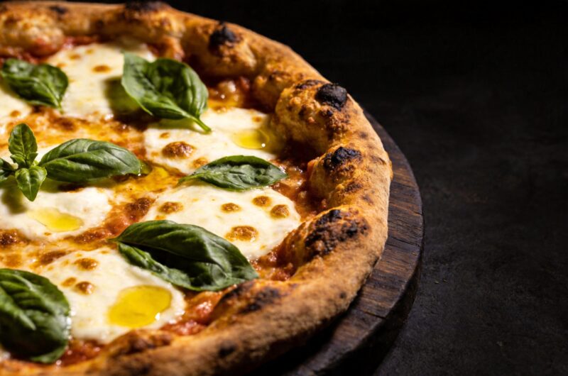 Traditional Italian Margherita Pizza Made at Home