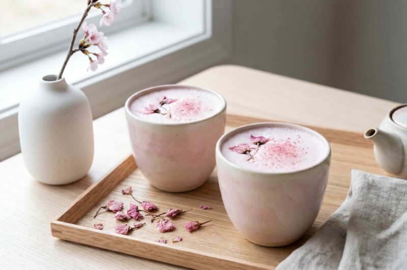 Pink Sakura Latte Everyone Is Making This Spring
