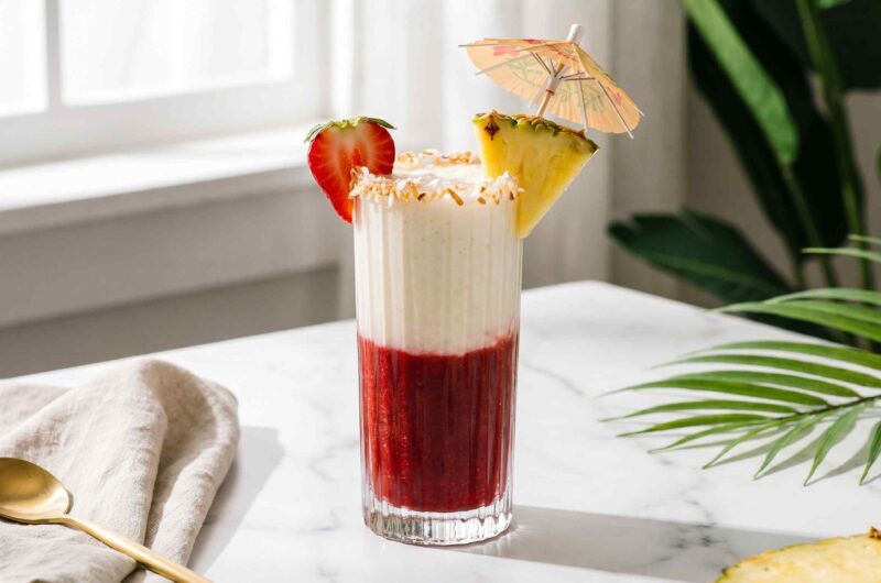Easy Frozen Strawberry Pina Colada Better Than Any Bar