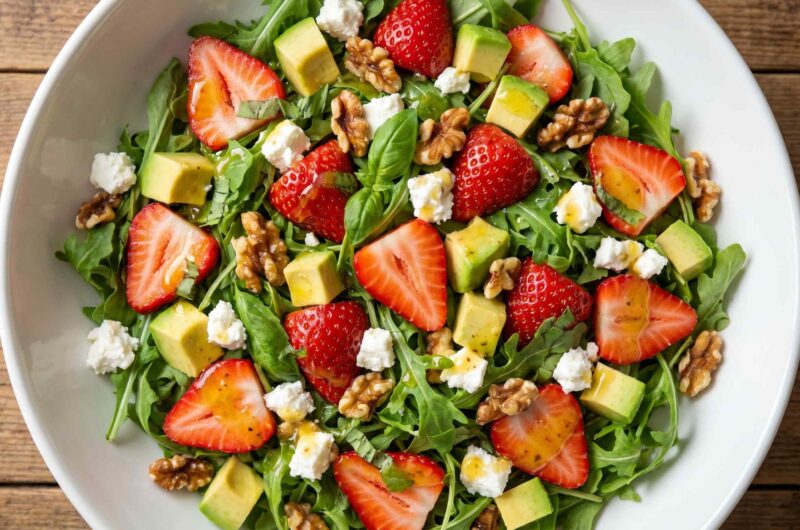 Quick Summer Salads With Strawberry Avocado and Feta