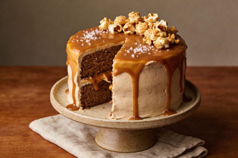 Caramel Coffee Cake With Homemade Caramel Drip