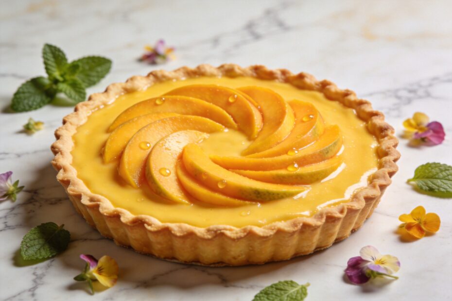 mango-curd-tart-whole-concentric-mango-slices
