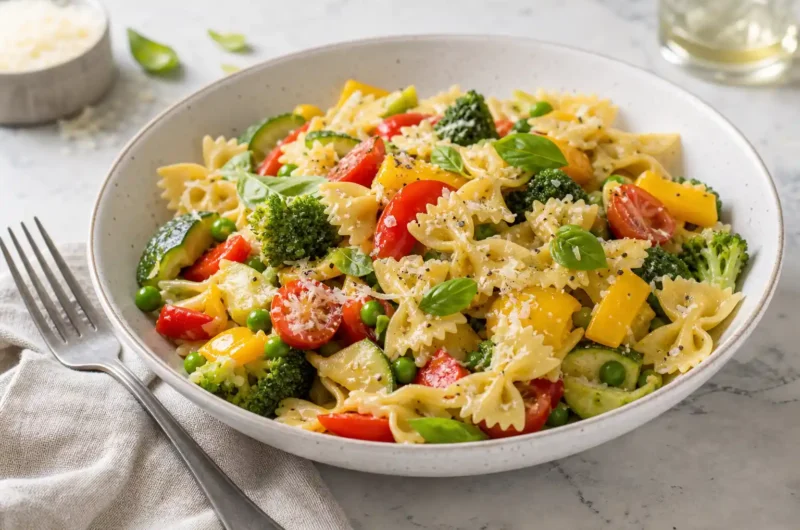 Creamy Pasta Primavera Better Than Any Restaurant