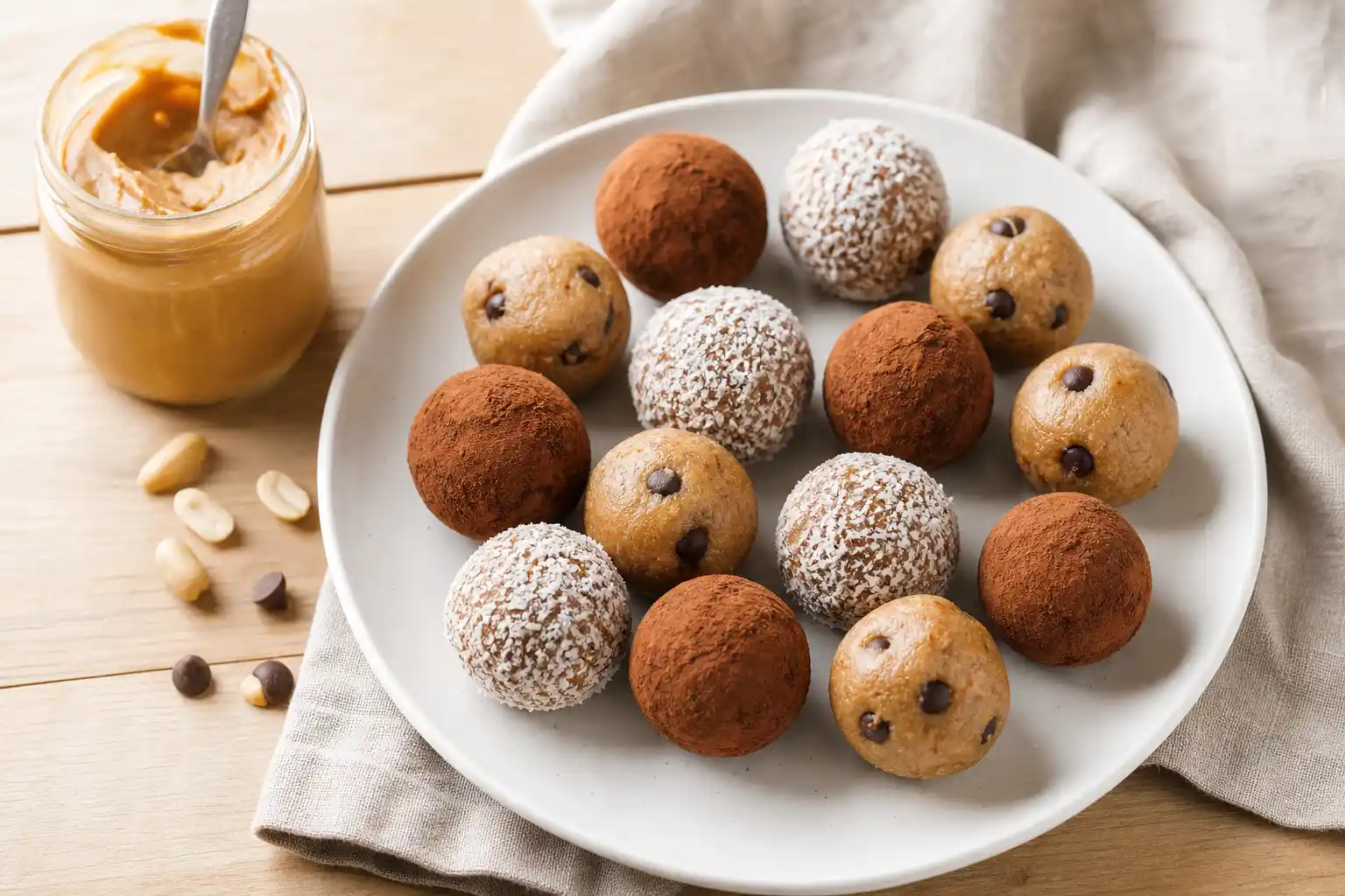 Chocolate Peanut Butter Protein Balls Recipe Homemade